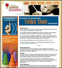 Foundation For Learning Development - Jeff Weiss Marketing and Web Site Design