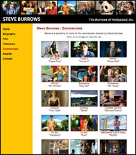 Steve Burrows - The Burrows of Hollywood - Jeff Weiss Marketing and Web Site Design